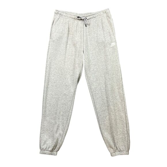 Nike Pants Mens L Large Grey Sportswear Essential Fleece Jogger Loose Fit Taper - Picture 1 of 13